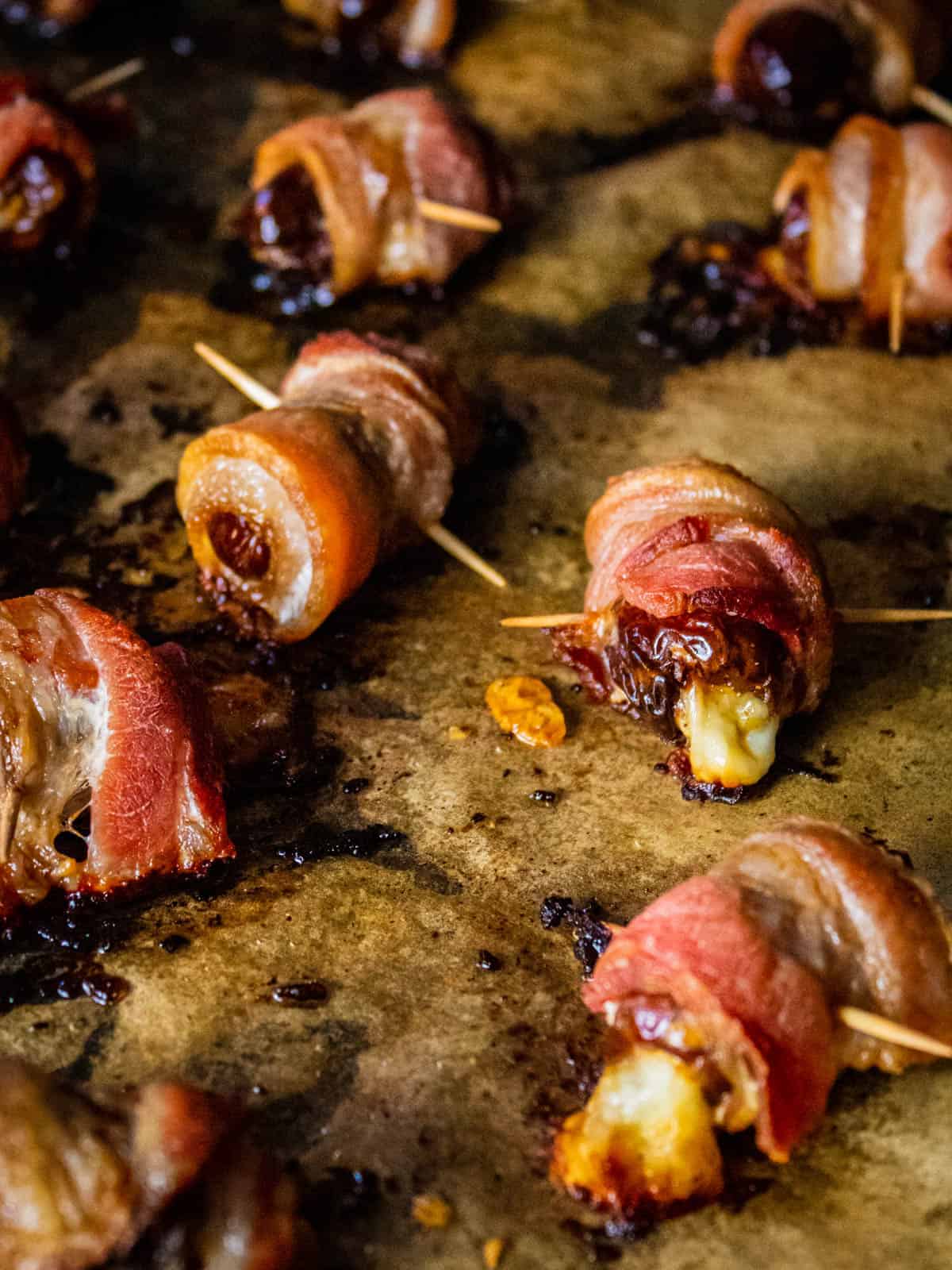 dates with bacon and manchego cheese