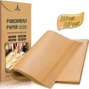 brown parchment paper sheets.