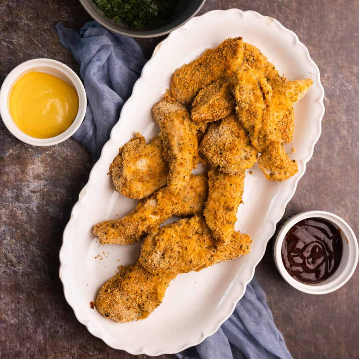 Crispy Oven Baked Chicken Tenders | Scarlati Family Kitchen